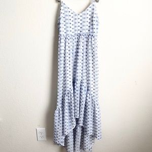 Francesca’s Maxi Eyelet Ruffle Dress